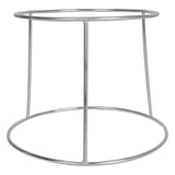 PORTA VASSOIO FRUTTI DI MARE   20x24x18 CM ARGENTO ACCIAIO INOX (1 UNITÀ)
