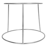 PORTA VASSOIO FRUTTI DI MARE   20x24x18 CM ARGENTO ACCIAIO INOX (1 UNITÀ)