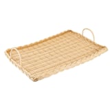 VASSOIO SIMIL VIMINI RETTANGOLARE FORMAGGIO   52,5x30x3 CM NATURALE PP (1 UNITÀ)