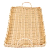 VASSOIO SIMIL VIMINI RETTANGOLARE FORMAGGIO   52,5x30x3 CM NATURALE PP (1 UNITÀ)