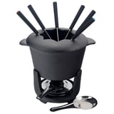 SET FONDUTA   Ø 16,8x17,5 CM NERO FERRO (4 UNITÀ)