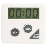 TEMPORIZZATORE ELETTRICO 60'   6x5,5x2 CM BIANCO PLASTICA (1 UNITÀ)
