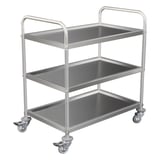 CARRELLO DI SERVIZIO 3 LIVELLI ARROW  85x53x95 CM ARGENTO ACCIAIO INOX (1 UNITÀ)