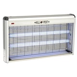 ZANZARIERA ELETTRICA 240V. 2X20W   64x9x27,5 CM ARGENTO ABS (1 UNITÀ)