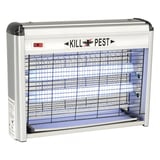 ZANZARIERA ELETTRICA 240V. 2X10W   38x9x27,5 CM ARGENTO ABS (1 UNITÀ)