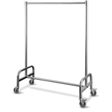 APPENDIABITI MOBILE ARROW  120x54x172 CM ARGENTO ACCIAIO INOX (1 UNITÀ)