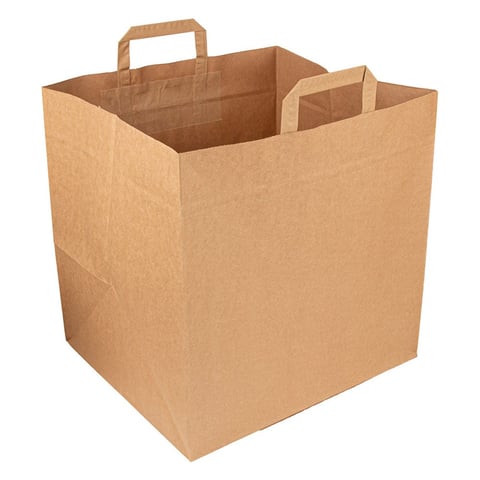 SACCHETTI SOS PER SCATOLE PIZZA  110 G/M2 36+31x36 CM NATURALE KRAFT (125 UNITÀ)