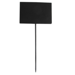 5 u. spiedini lavagna rettangolare bamboo 8x5,4x18 cm nero bambÙ (1 unitÀ)