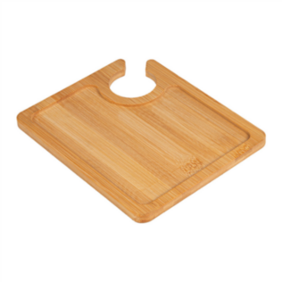vassoio con porta-bicchiere bamboo 18x15x0,8 cm naturale bambÙ (1 unitÀ)