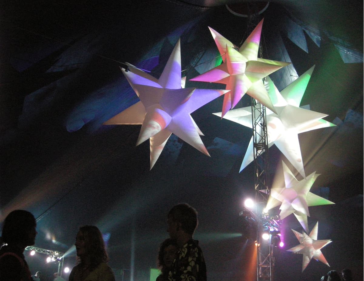 Stella di Natale da appendere bianca con luce LED decorativa per interni
