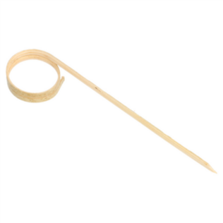 spiedini spirale bamboo 9 (h) cm naturale bambÙ (100 unitÀ)