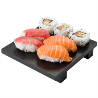 base sushi bamboo 15x15x2,5 cm nero bambÙ (1 unitÀ)