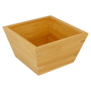 scodella quadrata bamboo 500 ml 12,7x12,7x7,3 cm naturale bambÙ (1 unitÀ)