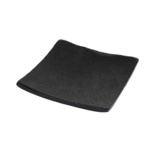 mini piatti quadrati bamboo 6x6x1 cm nero bambÙ (12 unitÀ)