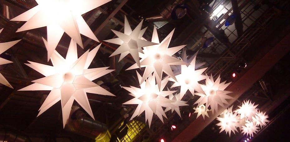Stella di Natale decorativa da appendere al soffitto