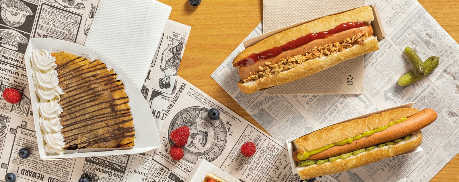 Coppette in cartone e contenitori per fast food e servizio da asporto