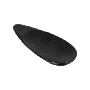 mini piatti ovali bamboo 10x4x0,8 cm nero bambÙ (12 unitÀ)