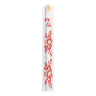 bacchette cinesi imbustate bamboo 20 cm naturale bambÙ (100 unitÀ)