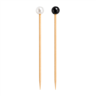 spiedini "perla" bamboo 9 (h) cm naturale bambÙ (100 unitÀ)