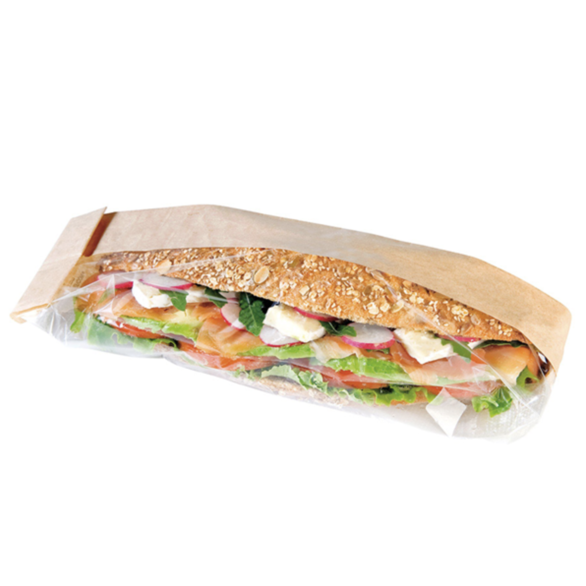 SACCHETTI PANINI FINESTRA TRASPARENTE