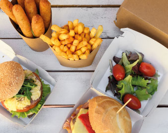 SCATOLE PER HAMBURGER