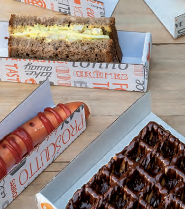CARTONE ONDULATO PER FAST-FOOD