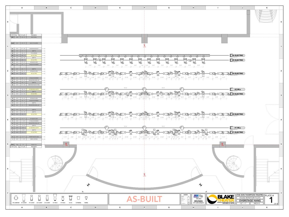 The Don Thompson Theatre Repertory Light Plot , preview