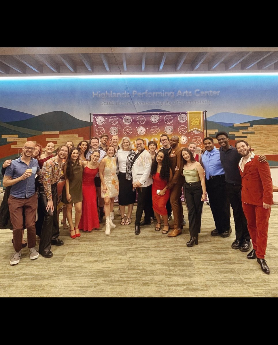 Dancin' In The Street: the opening-night cast and crew gathered at Highlands Performing Arts Center.