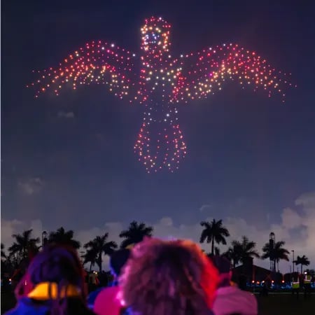 DroneArt Show: Harry Potter promotional still.