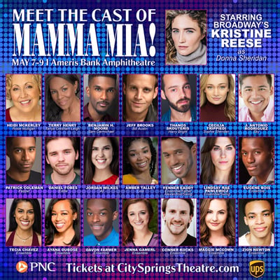 City Springs Theatre presents 'MAMMA MIA!' from May 7-9 at Ameris Bank Amphitheatre