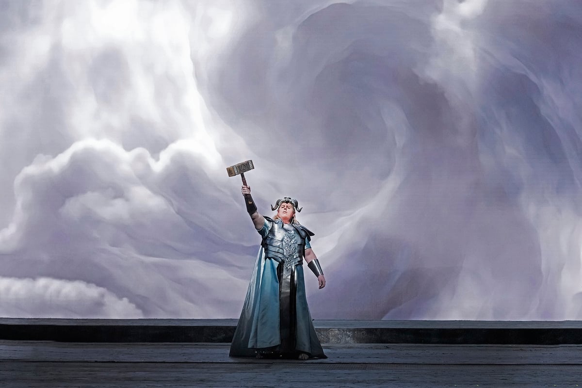 Joseph Barron as Donner in The Atlanta Opera production of Das Rheingold