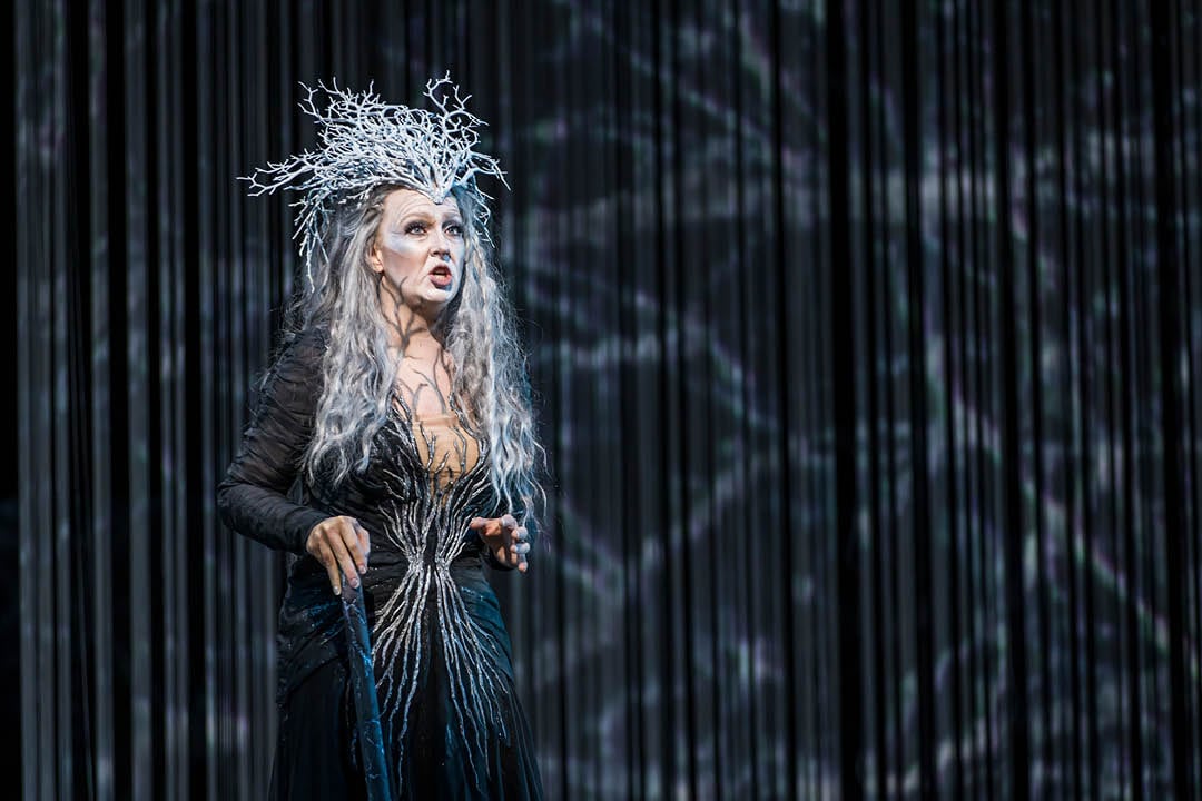 Forest scene with the Forest Bird in The Atlanta Opera Siegfried
