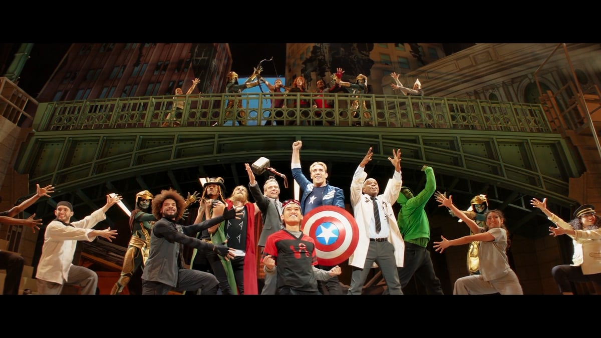 Rogers The Musical, full-scale Broadway musical number staged for Hawkeye on Disney+.