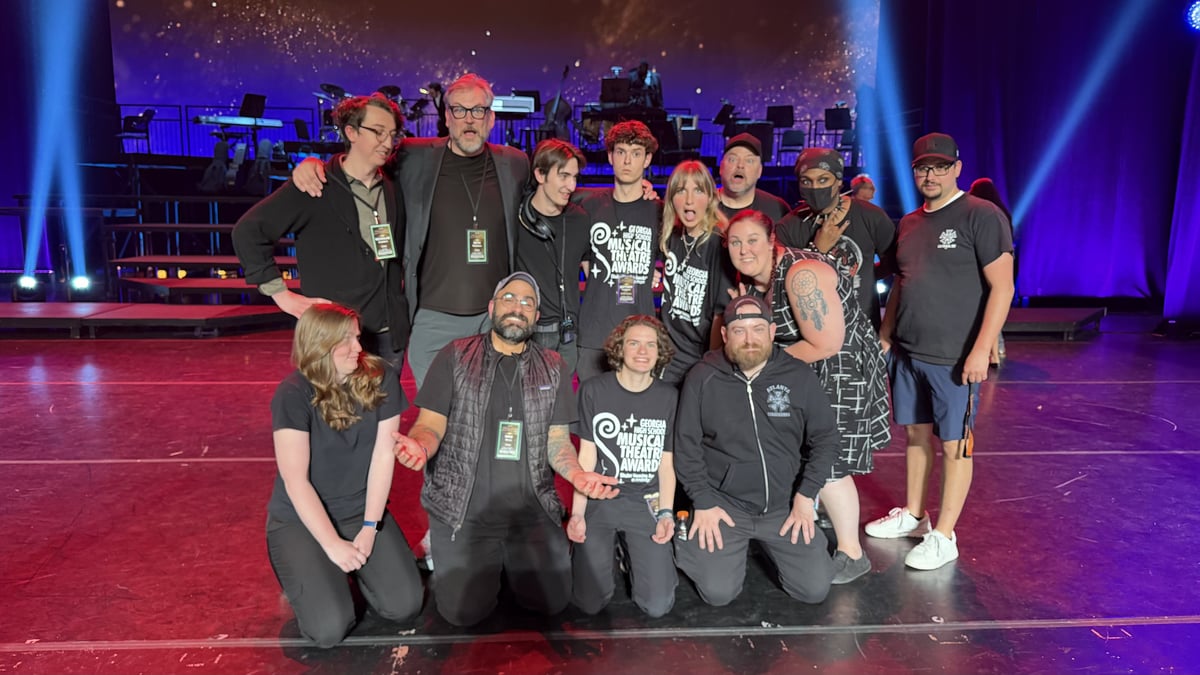 A team photo on the Shuler Awards stage.
