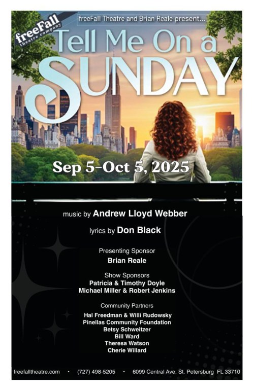 Tell Me On A Sunday Playbill