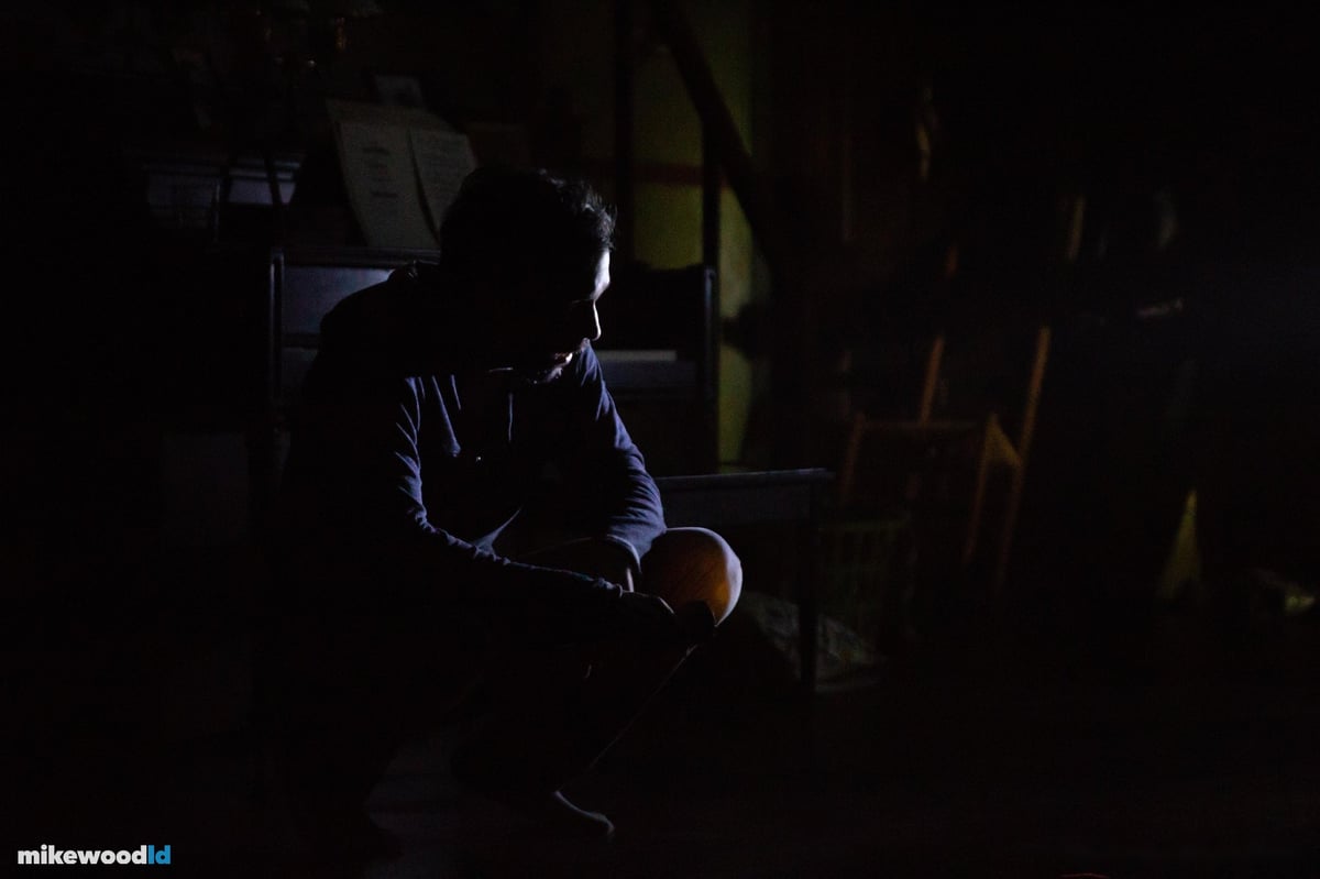 The Birds, production photo