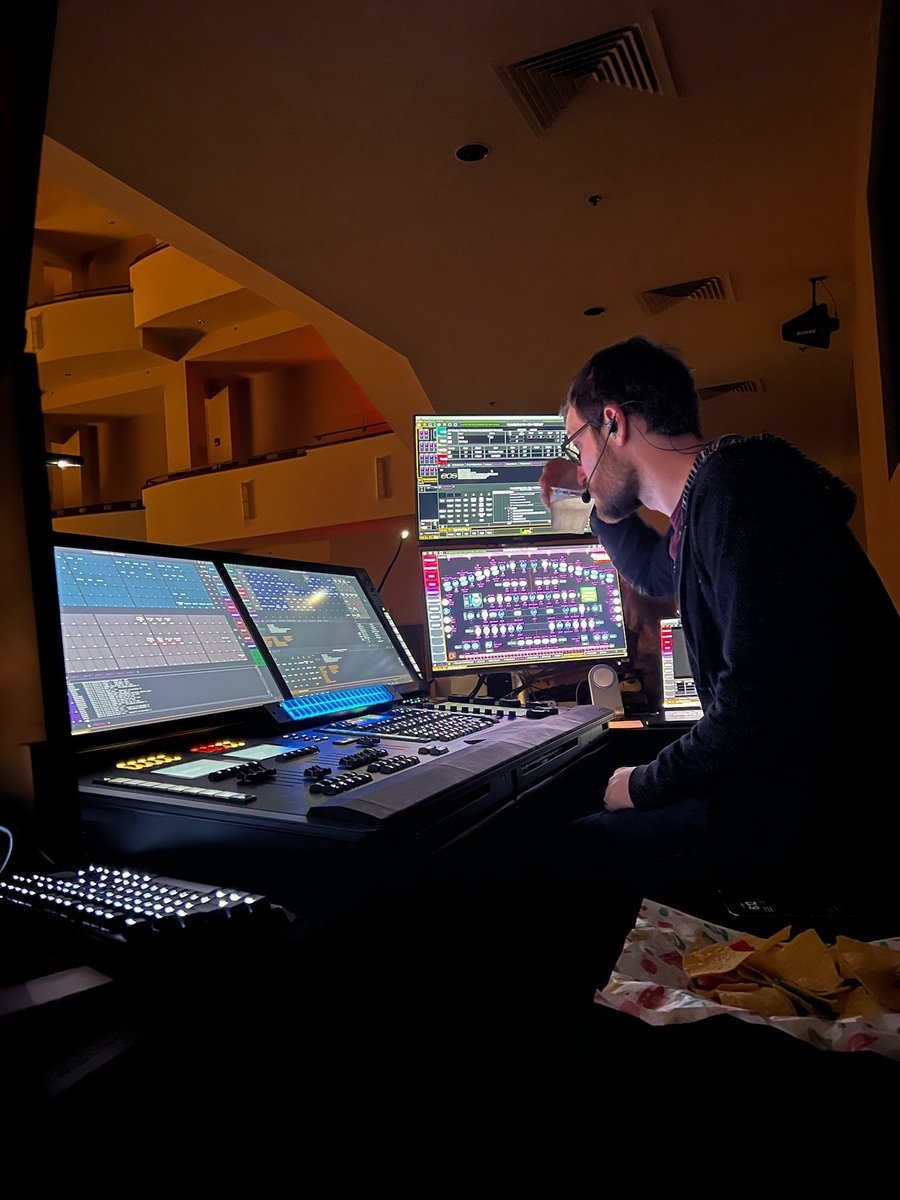 Programming at the tech table during tech.
