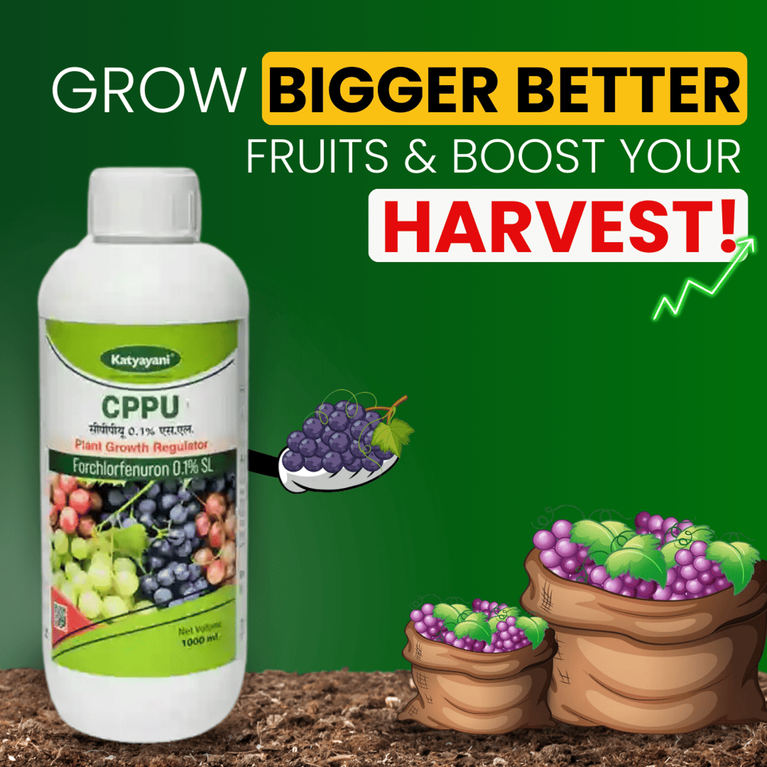 Katyayani CPPU Forchlorfenuron 0.1 % L  Plant Growth Regulator