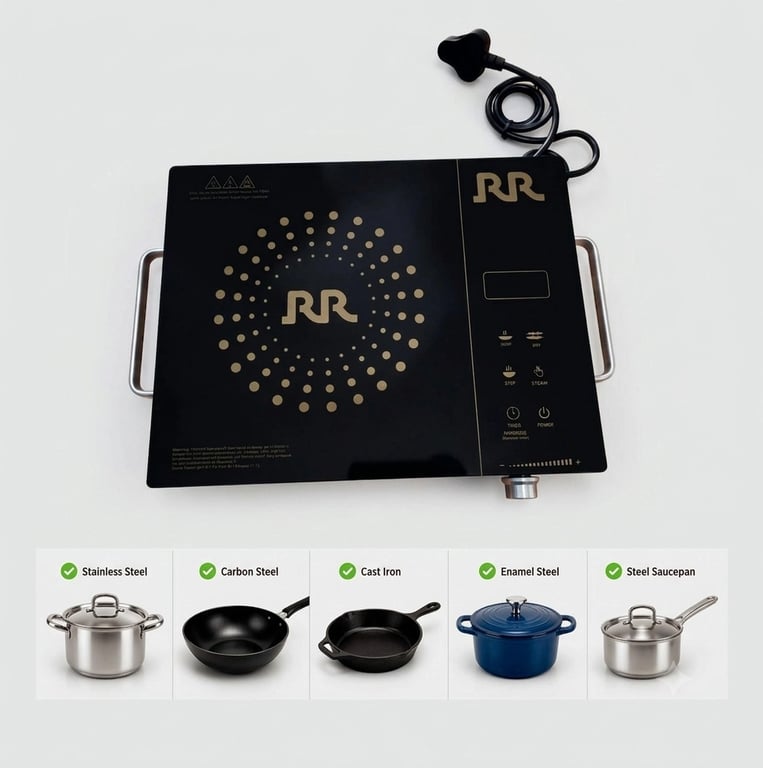 RR 2200 Watt Infrared Induction Cooktop 2 year door step warrntty
