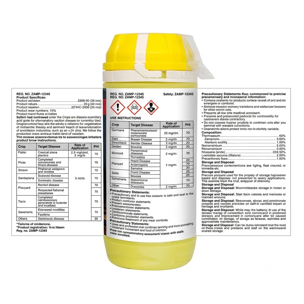 Zampro Ametoctradin 27% + Dimethomorph 20.27% SC 400ML