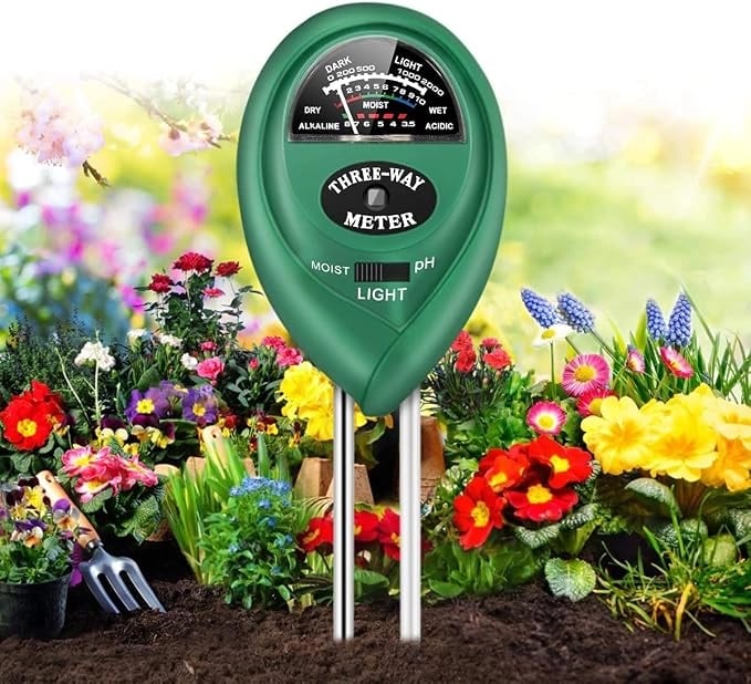 Premium Quality Soil Tester 3 in 1 PH Meter | Digital Moisture, Gardening Water, Soil Testing Machine with LCD Display