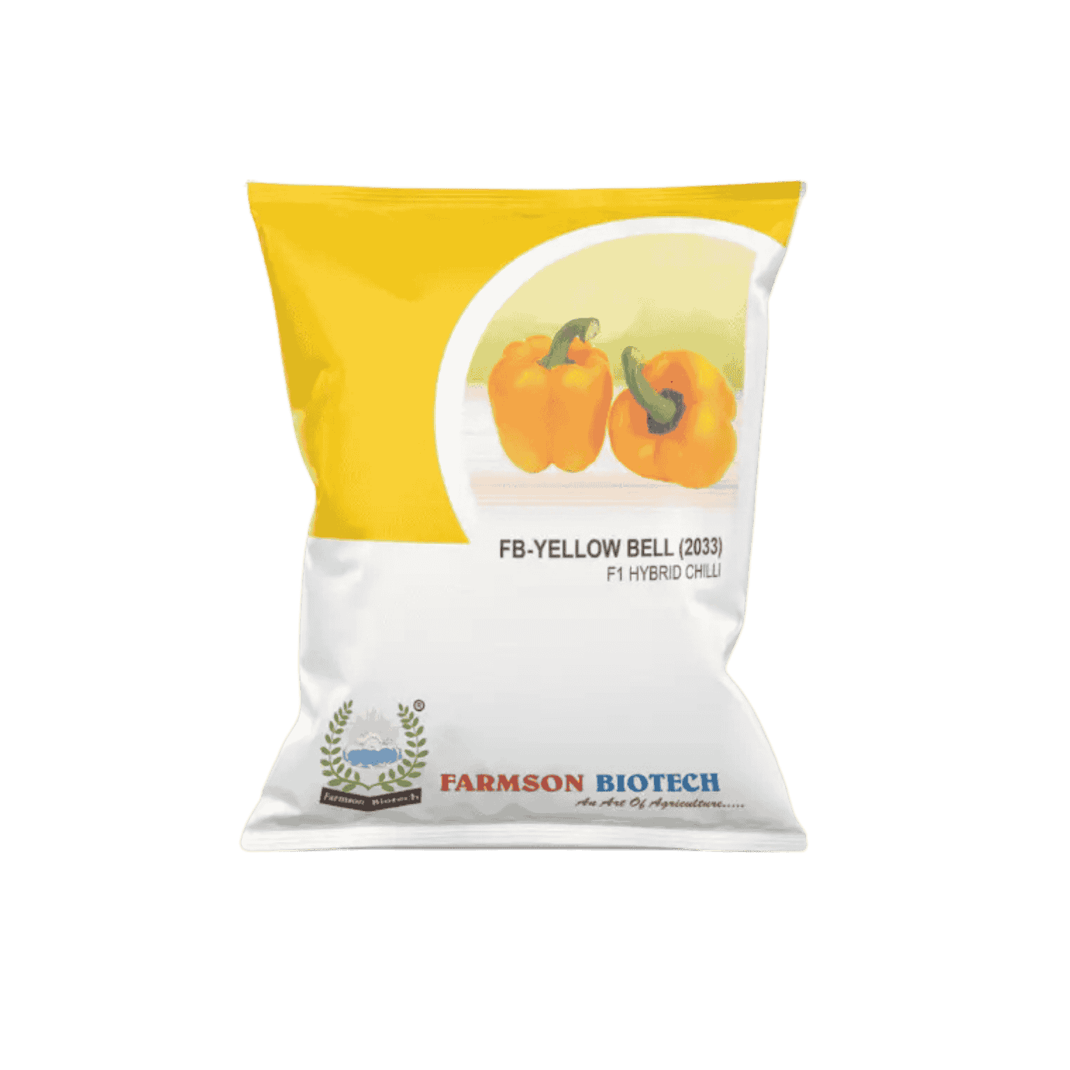 Farmson Biotech FB YELLOW BELL (2033) F1 Hybrid Sweet Pepper Seeds 10GM