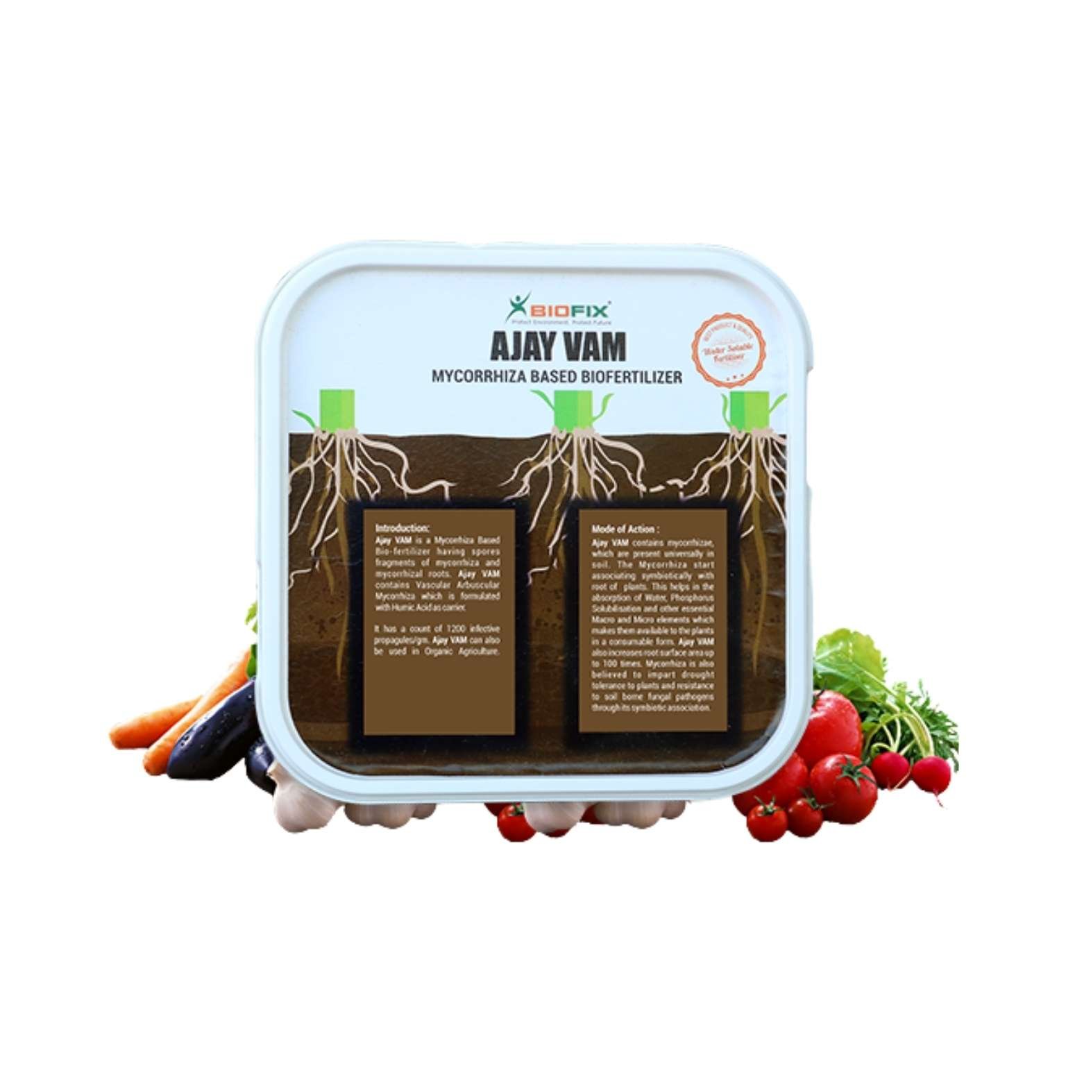 Ajay Biotech Ajay Vam Mycorrhiza  Based Bio Fertilizer 200 gm