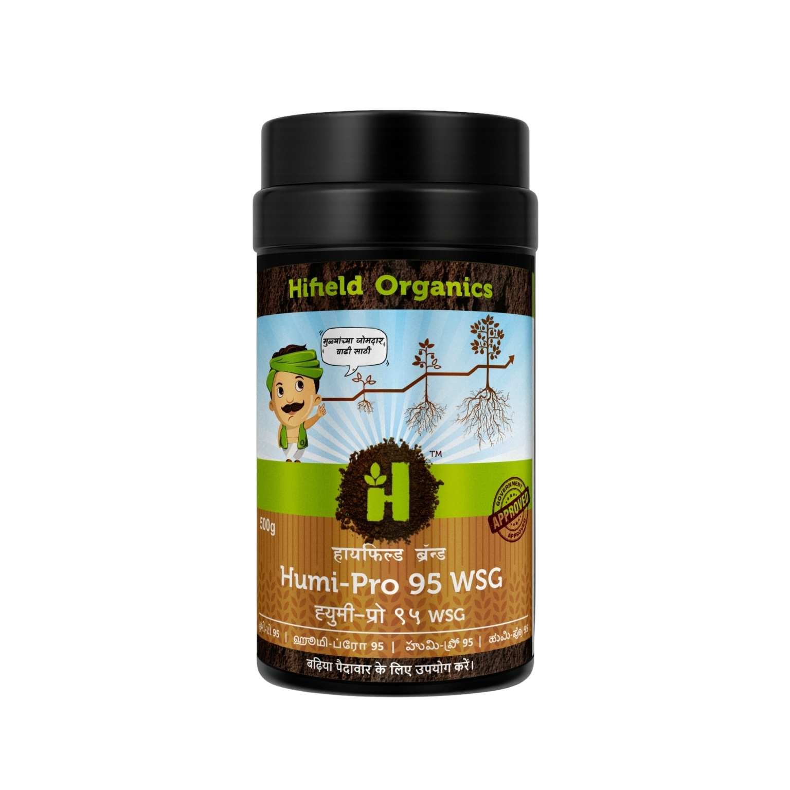 Hifield Organic Humi Pro 95 WSG Humic 51% + Fulvic 10% Shiny Crystal Granule Biostimulants