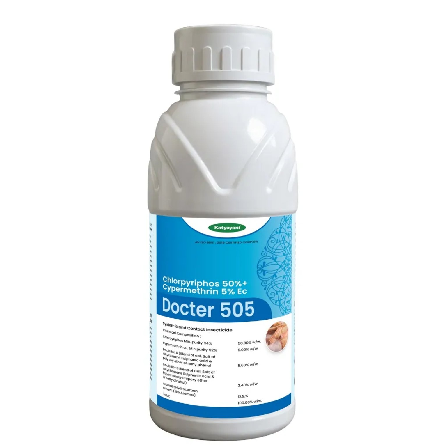 KATYAYANI DOCTER 505 CHLORPYRIPHOS 50% + CYPERMETHRIN 5% EC CHEMICAL INSECTICIDE