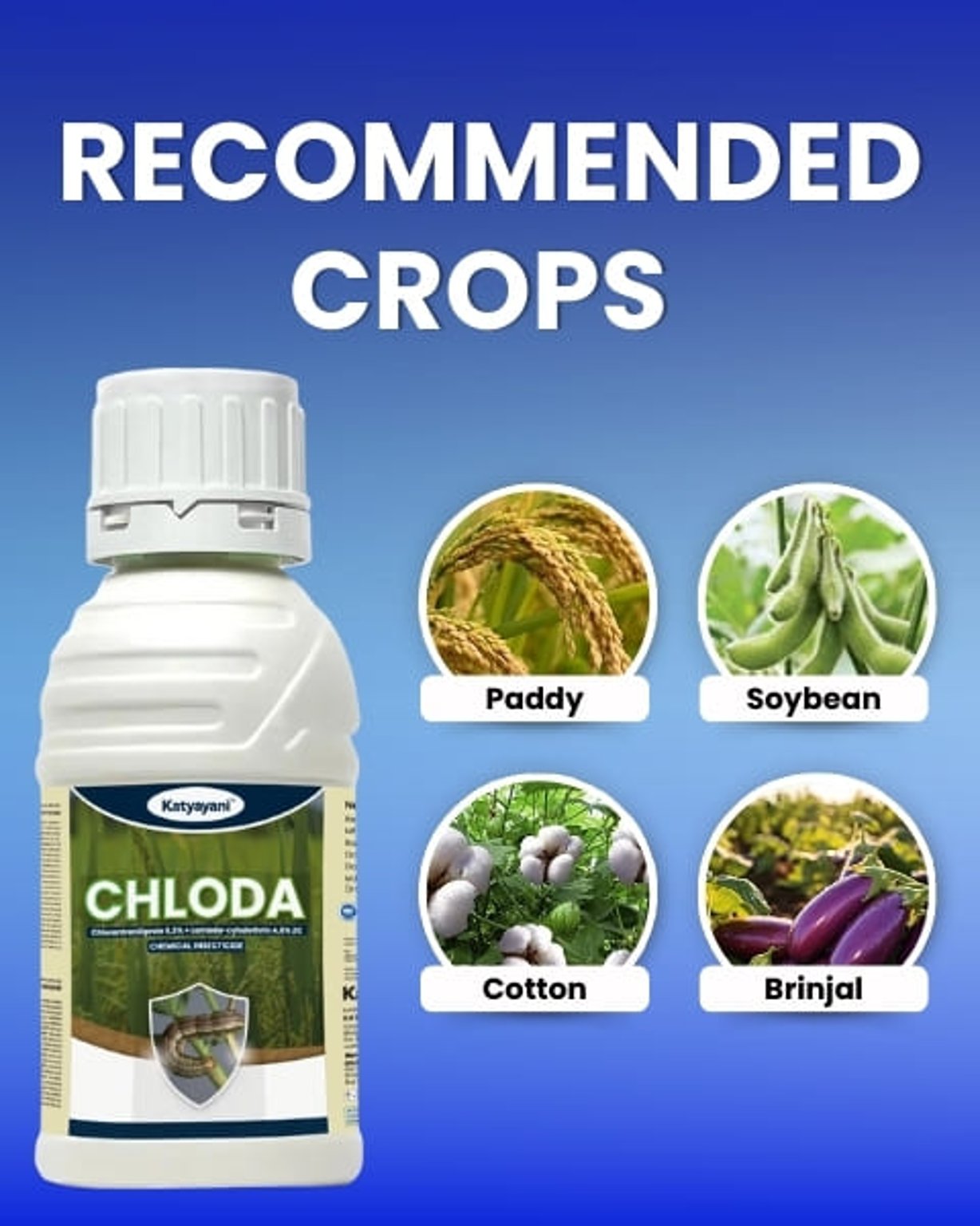 Katyayani Chloda Chemical insecticide | Chlorantraniliprole 9.3% + Lambda Cyhalothrin 4.6% ZC