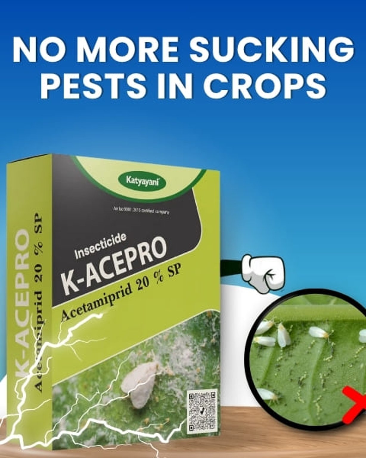 katyayani K- Acepro Acetamiprid 20% SP Chemical Insecticide