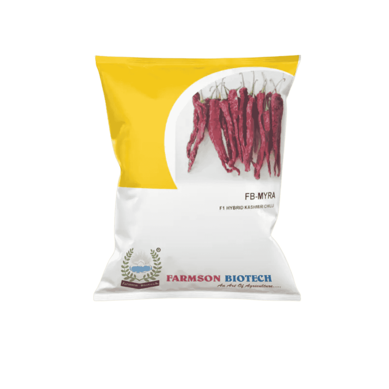 Farmson Biotech FB MYRA Kashmiri Chilli F1 Hybrid Seeds 10GM