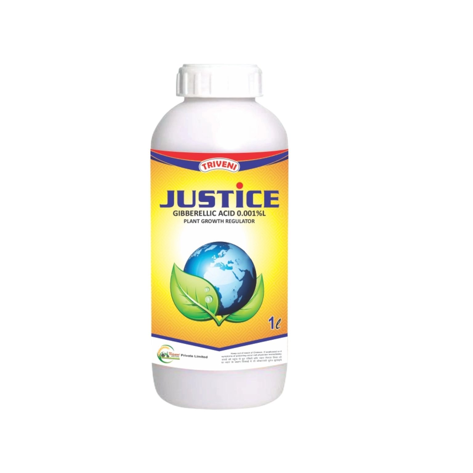 Triveni JUSTICE Gibberellic Acid 0.001% L Premium Plant Growth Regulator