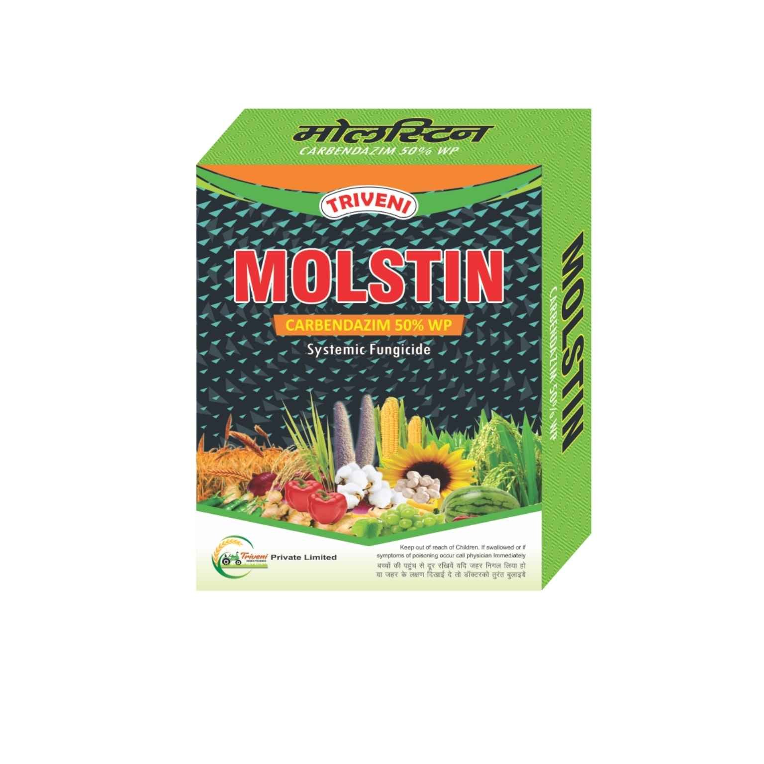 Triveni MOLSTIN Carbendazim 50% WP Broad-Spectrum Systemic Fungicide